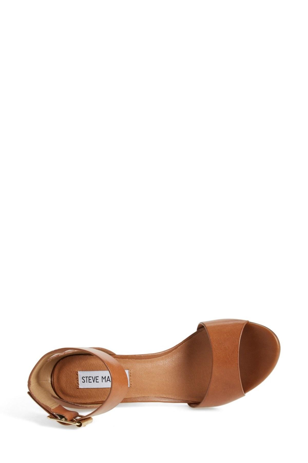 Steve Madden estoria Ankle Strap Sandal in Brown Lyst